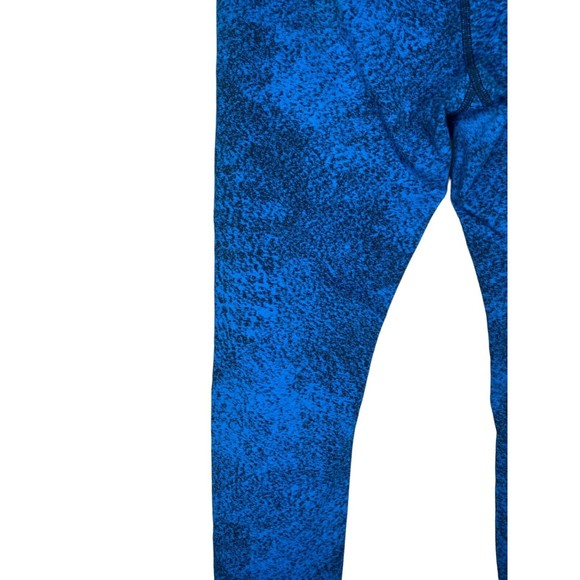 Lululemon Wunder Under Legging in Luon Spray Jacquard Shocking Blue Black Size 8 - Picture 4 of 7